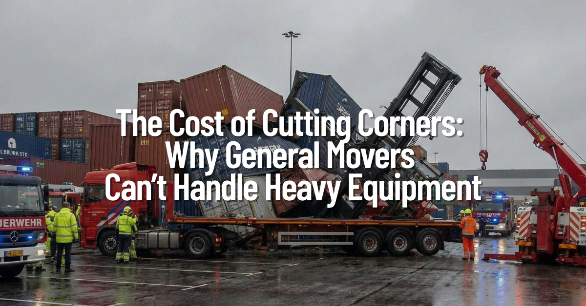The Cost of Cutting Corners: Why General Movers Can’t Handle Heavy Equipment